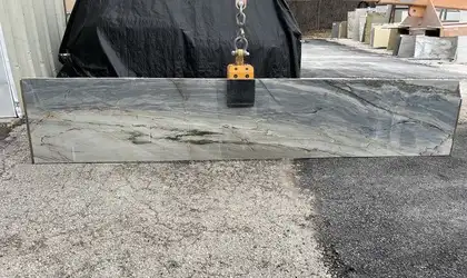 Full image of Ijen Blue Grey Quartzite countertop slab