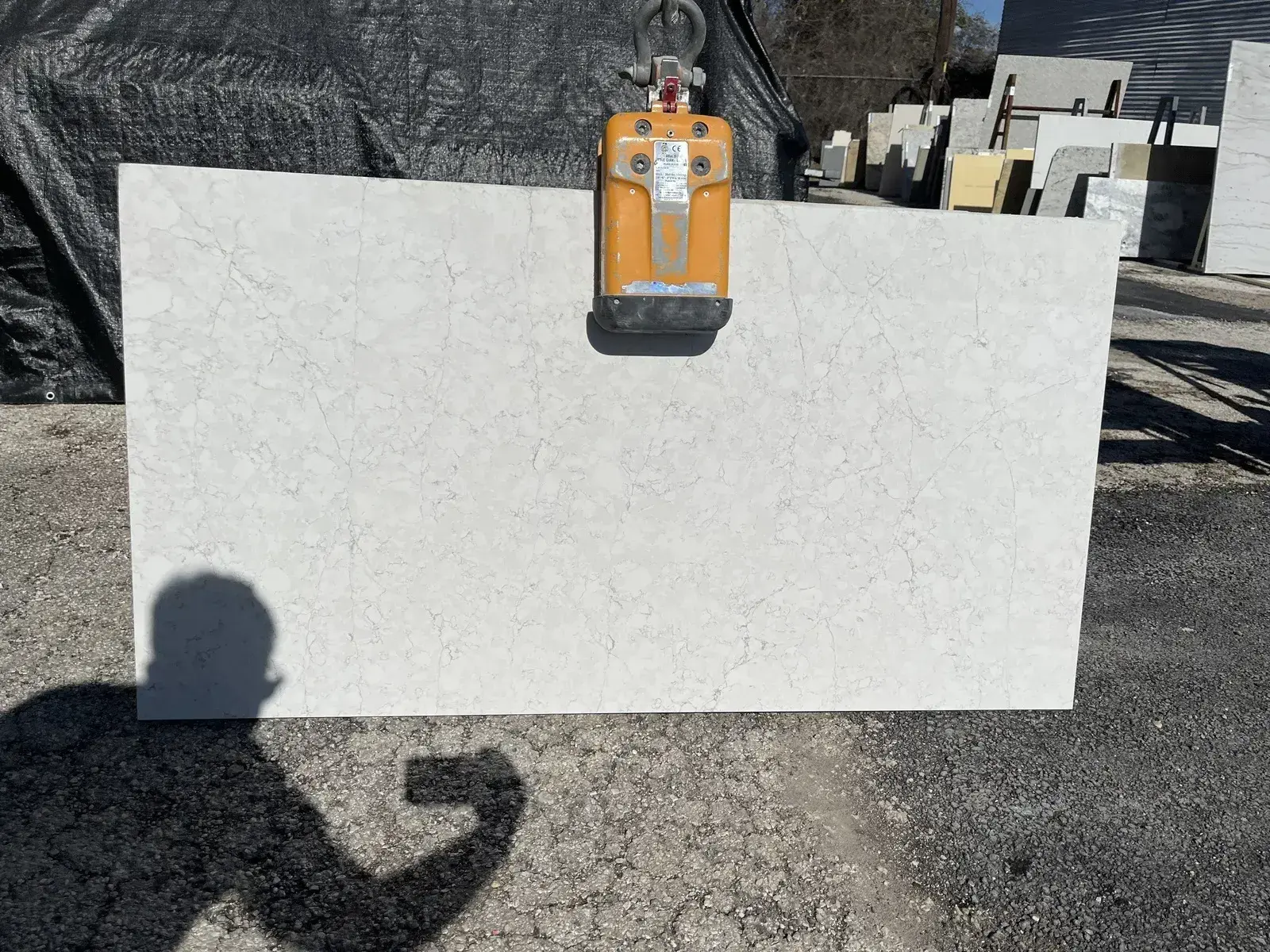 Full image of Silestone Pearl Jasmine Quartz countertop slab