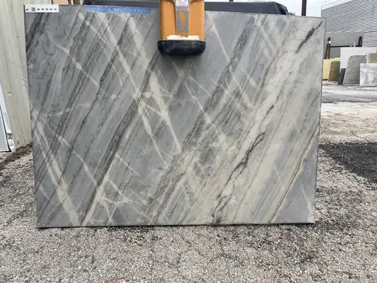 Full image of Beverly Blue Grey Quartzite countertop slab