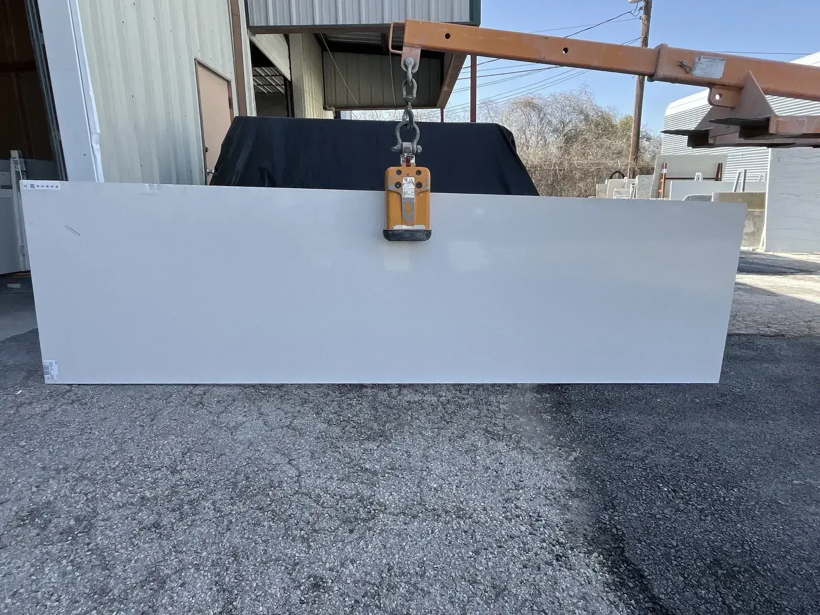 Full image of Silestone Blanco Maple White Quartz countertop slab