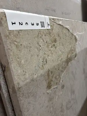 Full image of Vicostone Champagne Quartz countertop slab