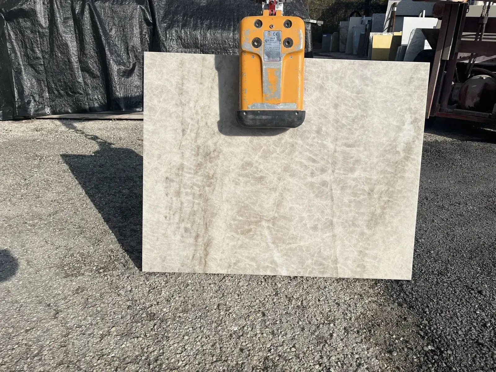 Full image of Taj Mahal Grey Quartzite countertop slab
