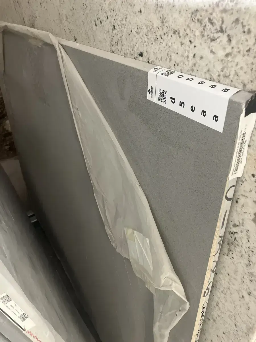 Full image of Caesarstone Cement Quartz countertop slab