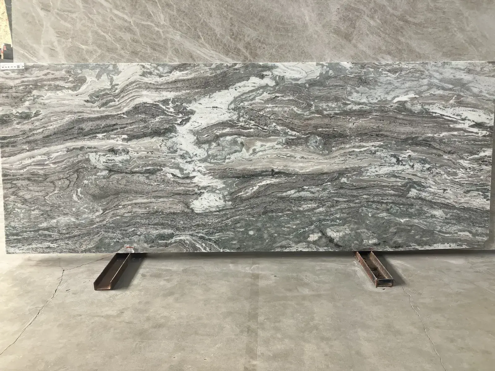Full image of Fantasy Brown Granite countertop slab