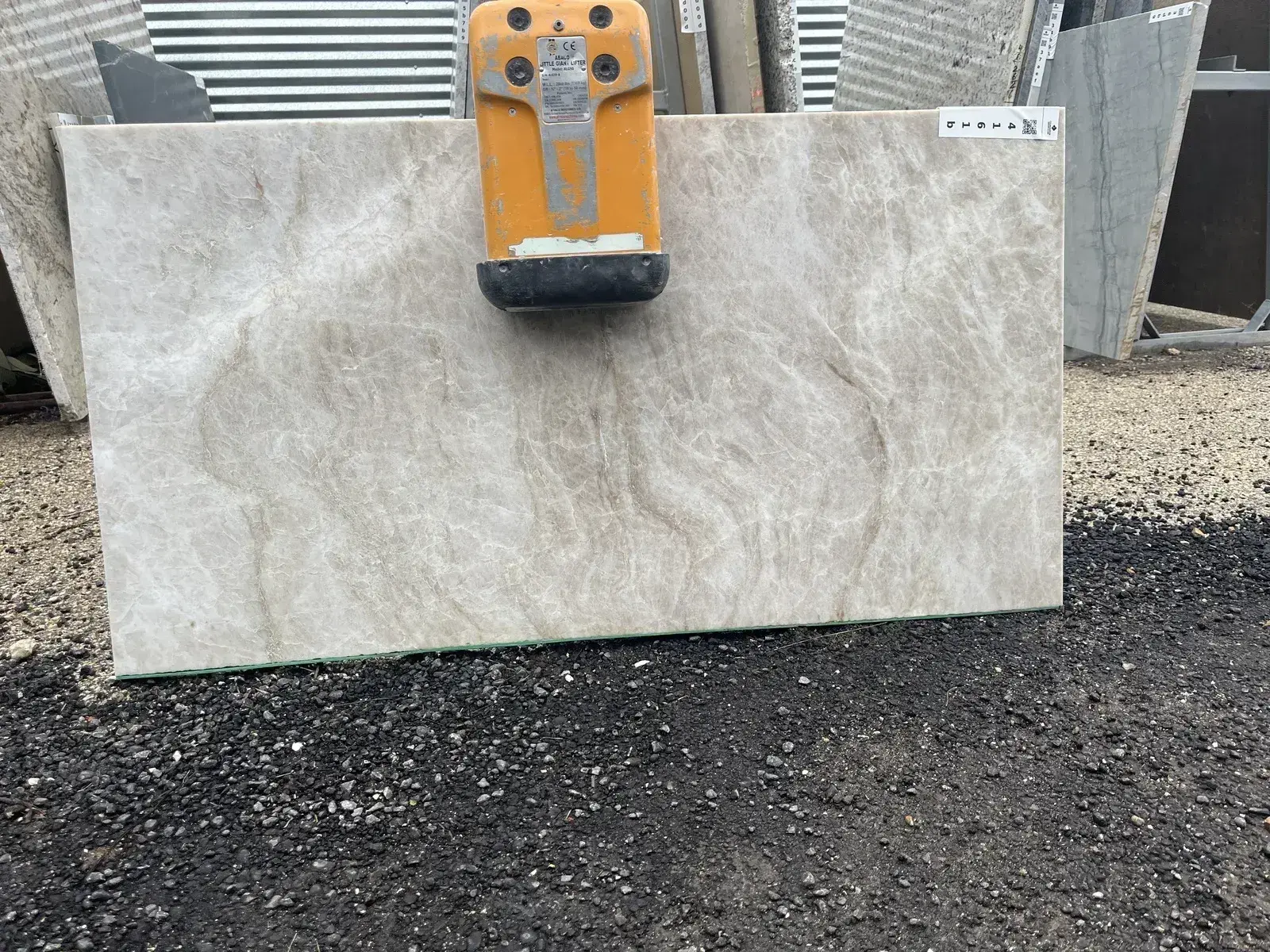 Full image of Taj Mahal Beige Quartzite countertop slab