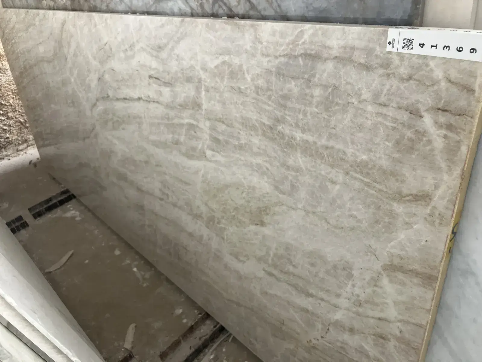 Full image of Taj Mahal Beige Quartzite countertop slab