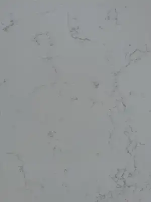 Closeup image of PentalQuartz Mia White Quartz countertop slab