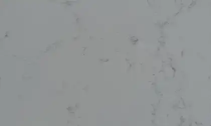 Closeup image of PentalQuartz Mia White Quartz countertop slab