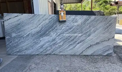 Full image of Stratta Blue Grey Quartzite countertop slab