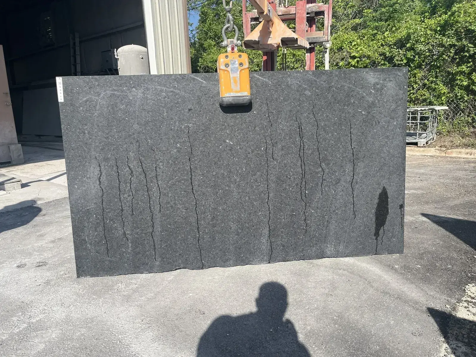 Full image of Black Pearl Granite countertop slab