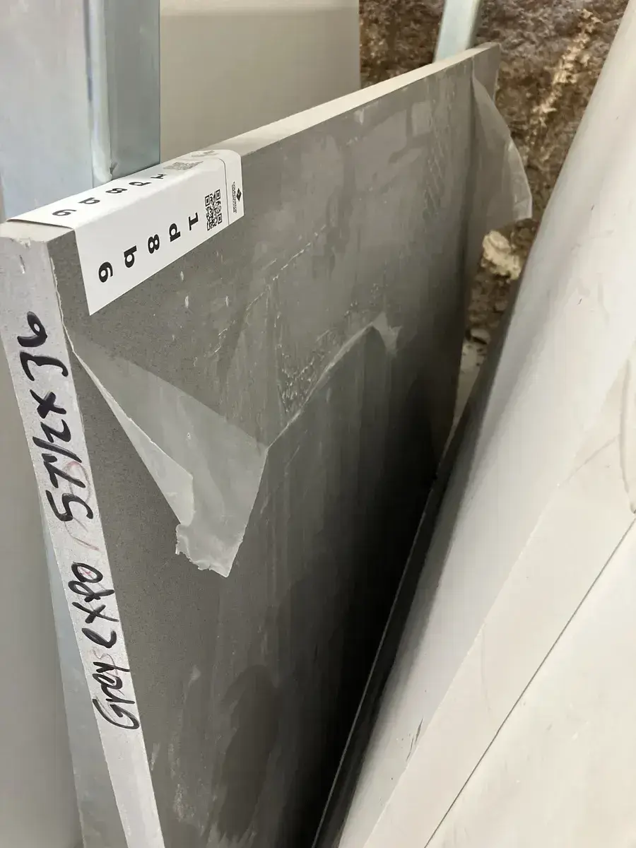 Full image of Silestone Grey Expo Quartz countertop slab