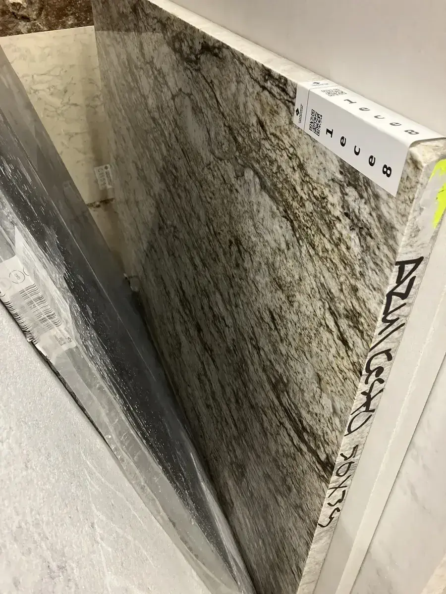 Full image of Azul Celeste Granite countertop slab