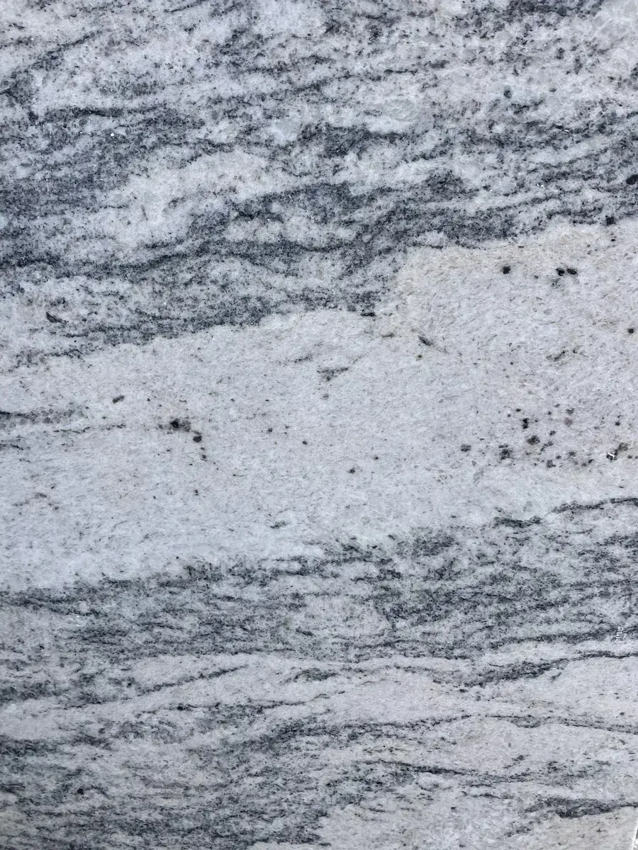 Closeup image of Viscont White Grey Granite countertop slab