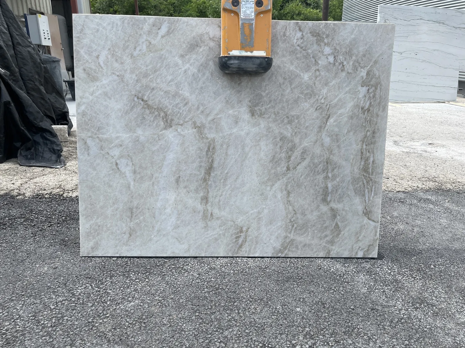 Full image of Taj Mahal Grey Quartzite countertop slab