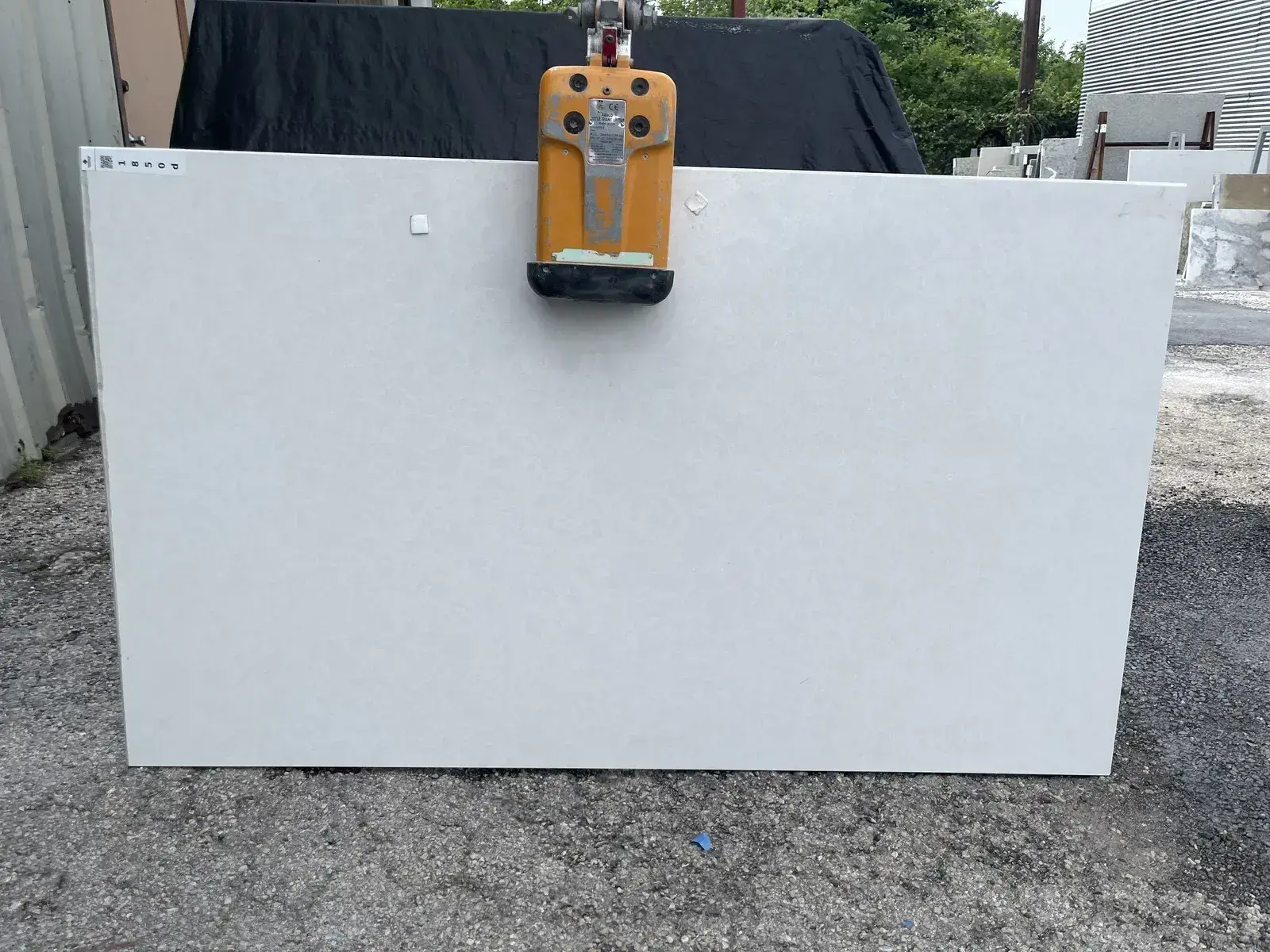 Full image of Cambria Newport White Quartz countertop slab