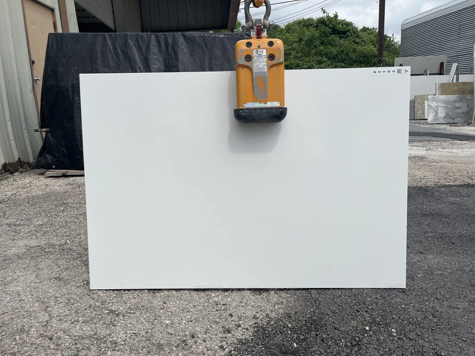 Full image of Vicostone Pure White Quartz countertop slab