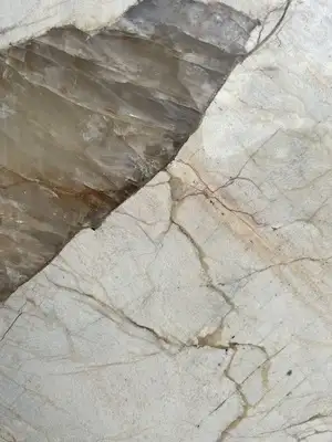 Closeup image of Patagonia Cream Quartzite countertop slab