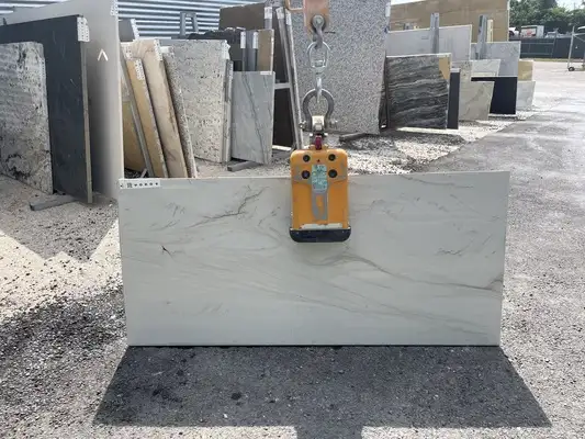 Full image of Mont Blanc Grey Quartzite countertop slab
