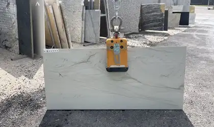 Full image of Mont Blanc Grey Quartzite countertop slab