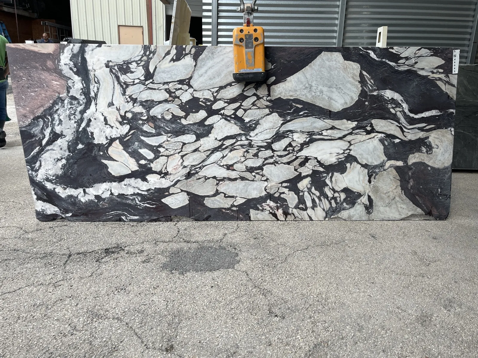 Full image of Calacatta Viola White Marble countertop slab