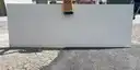 Full image of Q Quartz Carrara Trigato White Quartz countertop slab