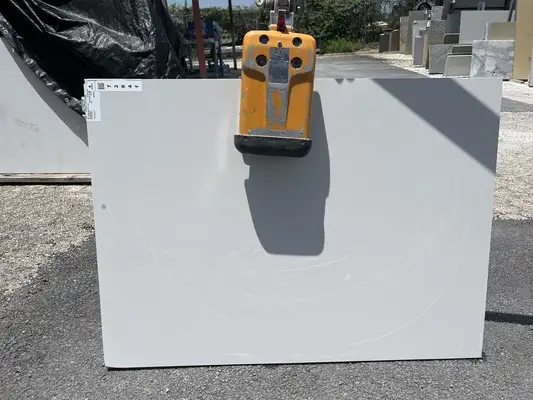 Full image of Silestone Miami White White Quartz countertop slab