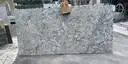Full image of Bianco Romano Grey Granite countertop slab
