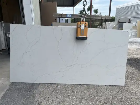 Full image of MetroQuartz Luce Oro Quartz countertop slab