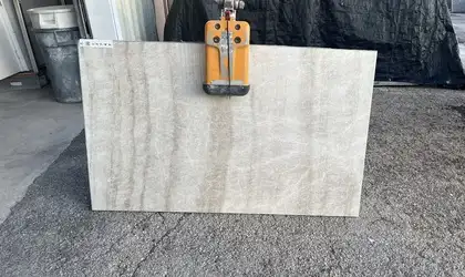 Full image of Taj Mahal Grey Quartzite countertop slab