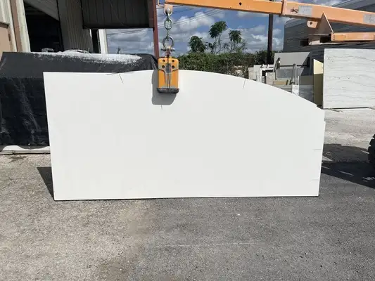 Full image of CRS Quartz Absolute White Super Jumbo White Quartz countertop slab