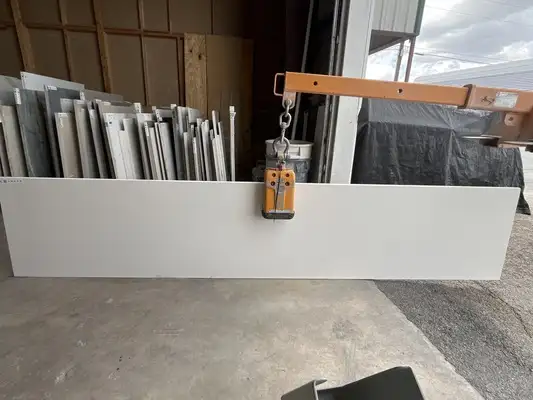 Full image of CRS Quartz Absolute White Super Jumbo White Quartz countertop slab