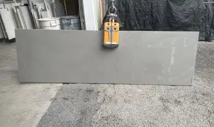 Full image of Caesarstone Pebble Quartz countertop slab