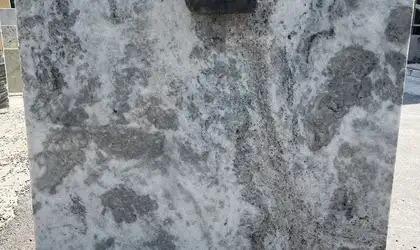 Full image of CRS Quartz River Blue Blue Marble countertop slab