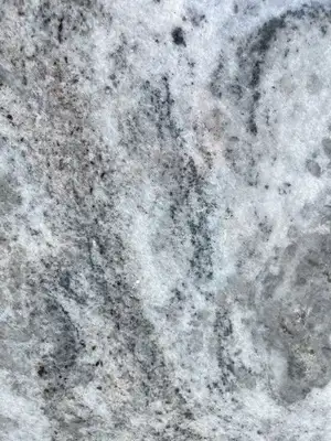 Closeup image of CRS Quartz River Blue Blue Marble countertop slab