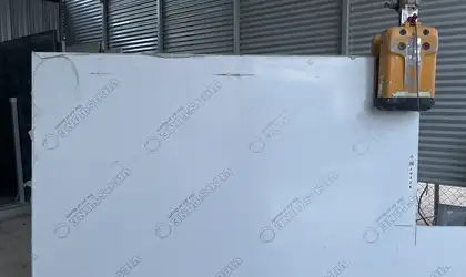 Full image of Vicostone Super White Quartz countertop slab
