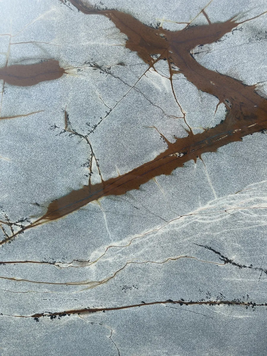 Closeup image of Blue Roma Blue Quartzite countertop slab
