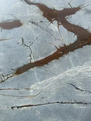 Closeup image of Blue Roma Blue Quartzite countertop slab