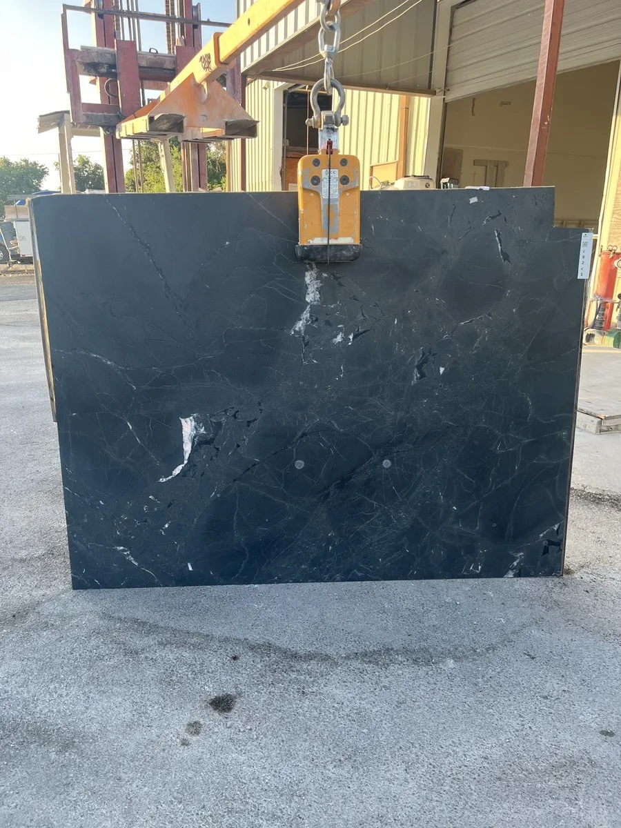 Full image of Negresco Black Quartzite countertop slab
