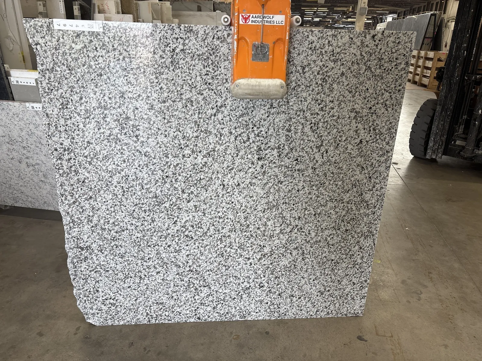 Full image of Bianco Antico Grey Granite countertop slab
