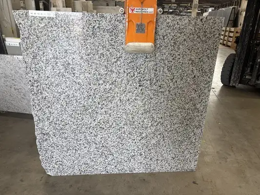 Full image of Bianco Antico Grey Granite countertop slab