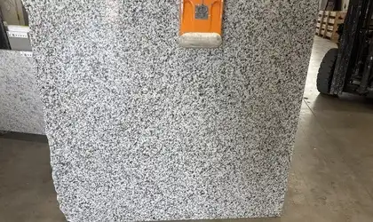 Full image of Bianco Antico Grey Granite countertop slab