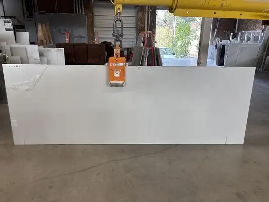Full image of Arizona Tile Bianco Pearl Cream Quartz countertop slab