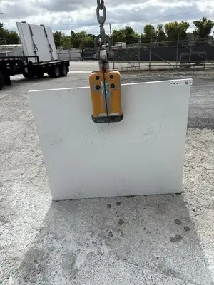 Full image of Q Quartz Carrara Marmi White Quartz countertop slab