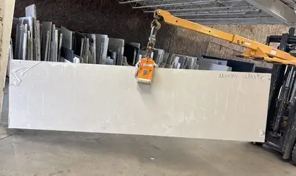 Full image of Silestone Miami White White Quartz countertop slab