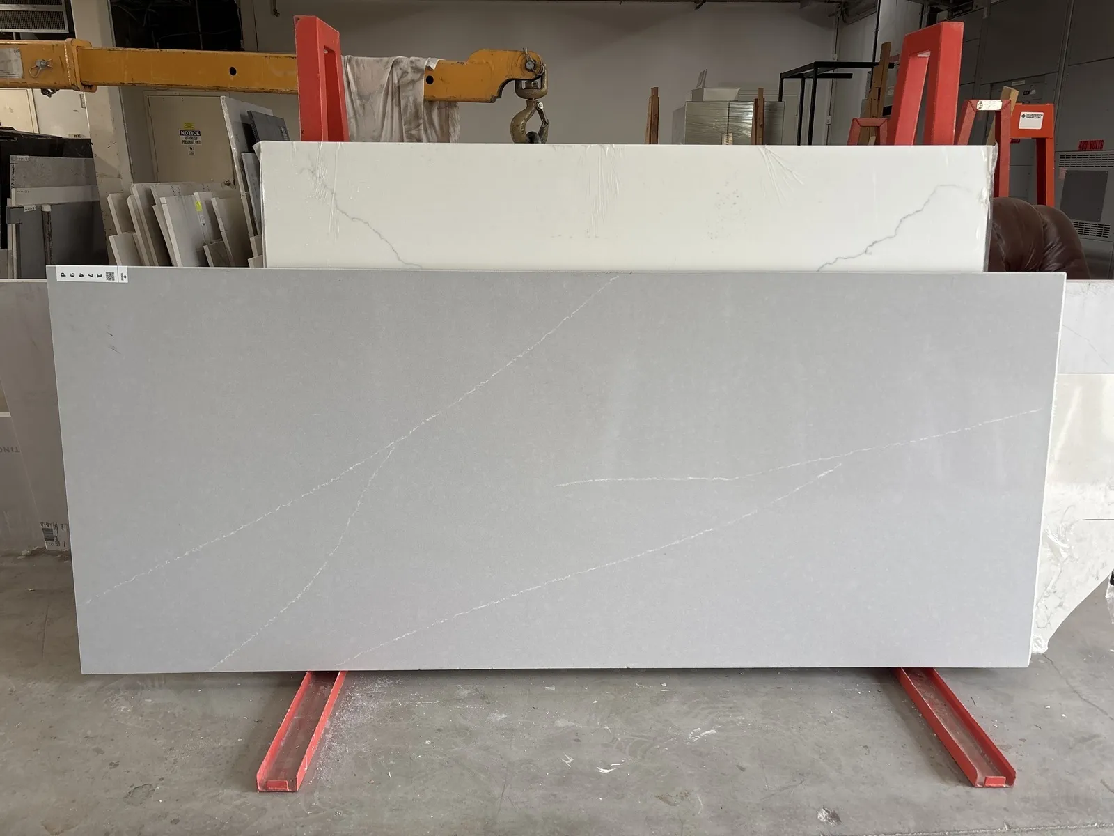 Full image of Q Quartz Soapstone Mist Quartz countertop slab