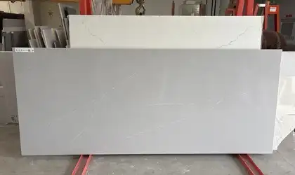 Full image of Q Quartz Soapstone Mist Quartz countertop slab