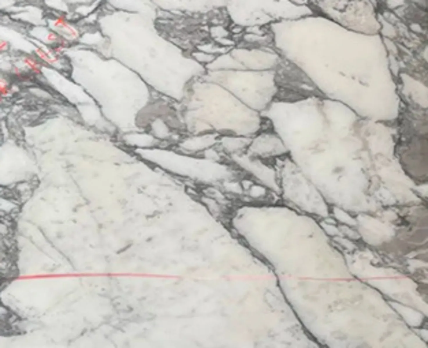 Closeup image of Arabescato Vagli White Marble countertop slab