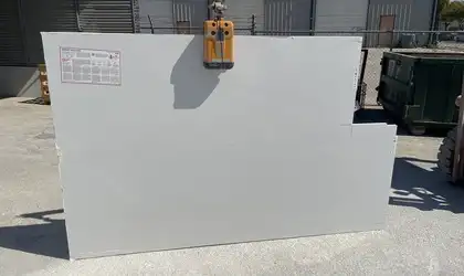 Full image of Caesarstone Alpine Mist Quartz countertop slab