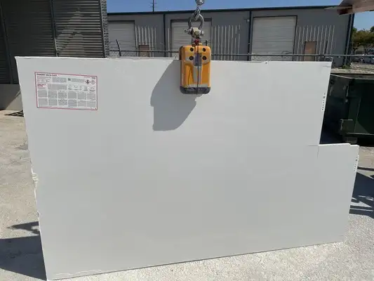 Full image of Caesarstone Alpine Mist Quartz countertop slab