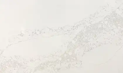 Closeup image of AmeriQuartz Statuario Cd Quartz countertop slab